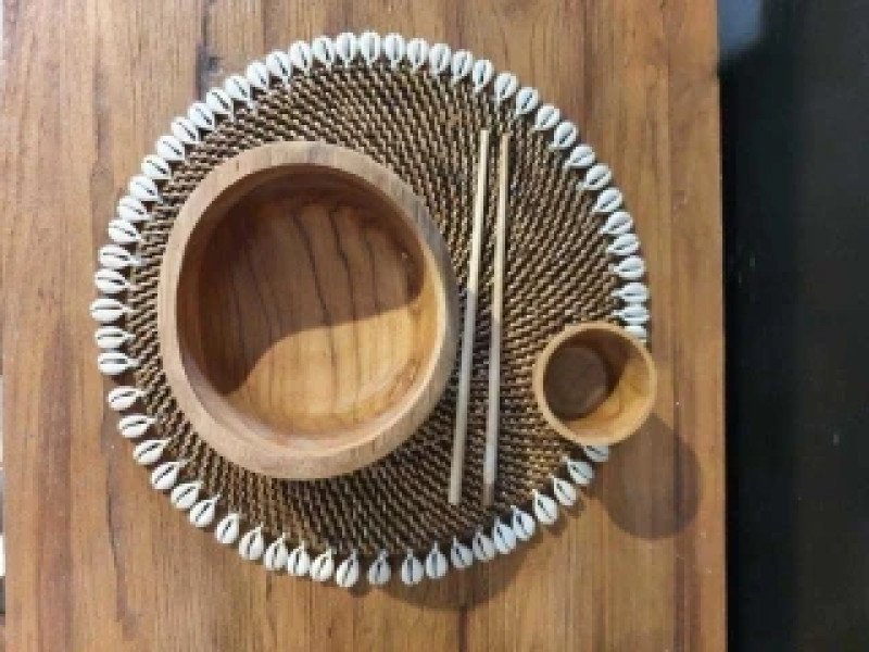 INDIVIDUAL RATAN 30 CM C/CARACOL XU