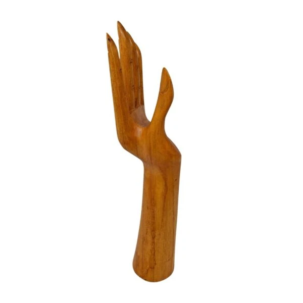EXHIBIDOR ANILLOS MADERA NAT 30CM