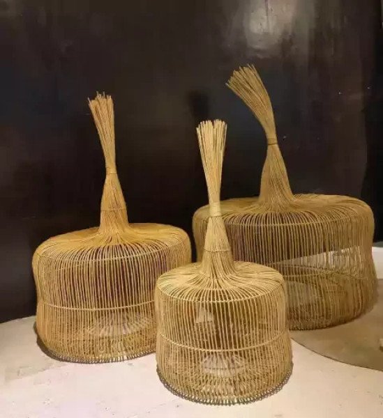 LAMPARA GARLIC CARAMELO 40X80 CM