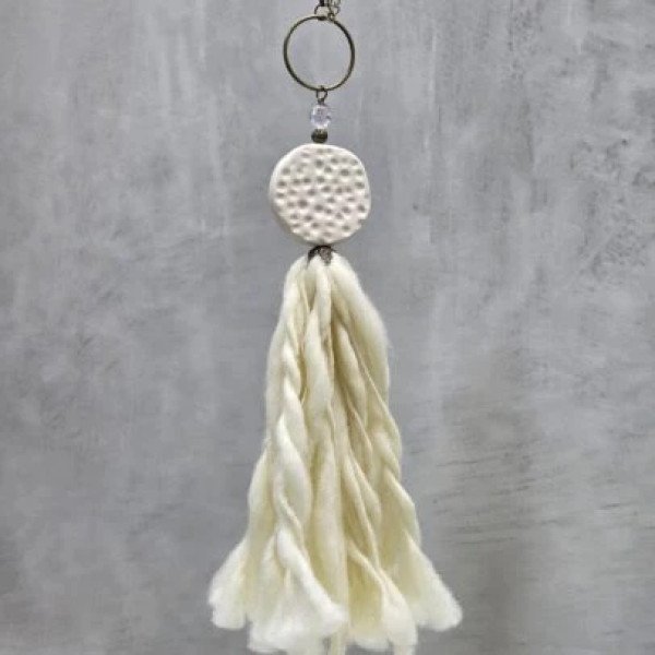 BORLA CIRCULO RAKU NATURAL/LANA NATURAL