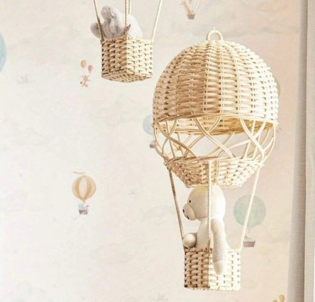 GLOBO AEROSTATICO RATAN 40X25CM