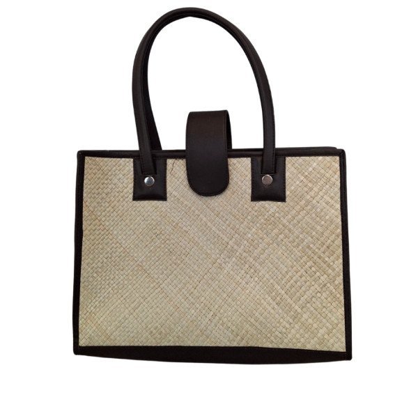 BOLSO PANDAN NAT/NEGRO 38X30