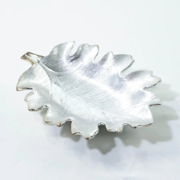 CENTRO DE MESA HOJA SILVER