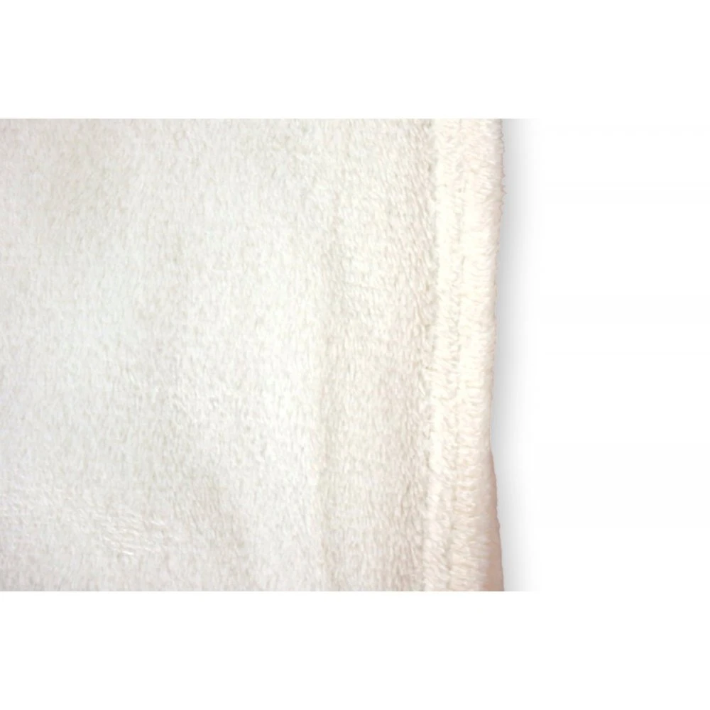 MANTA POLAR LISA BLANCA 150X200