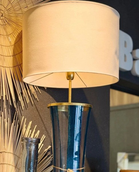 LAMPARA XXL AZUL  140X40 CM