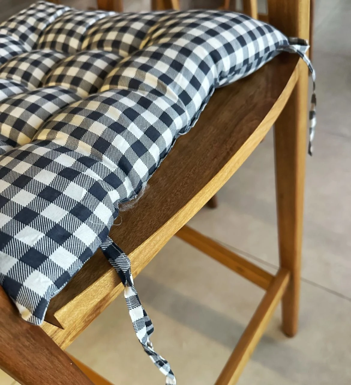 ALMOHADON P/SILLA AZUL CUADRILLE