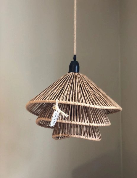 LAMPARA SOMBRERO TRIPLE COLGANTE