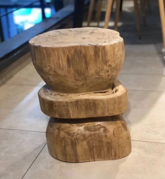 TABURETE ALAMO SEMICIRCULO CON ANILLO 42 CM