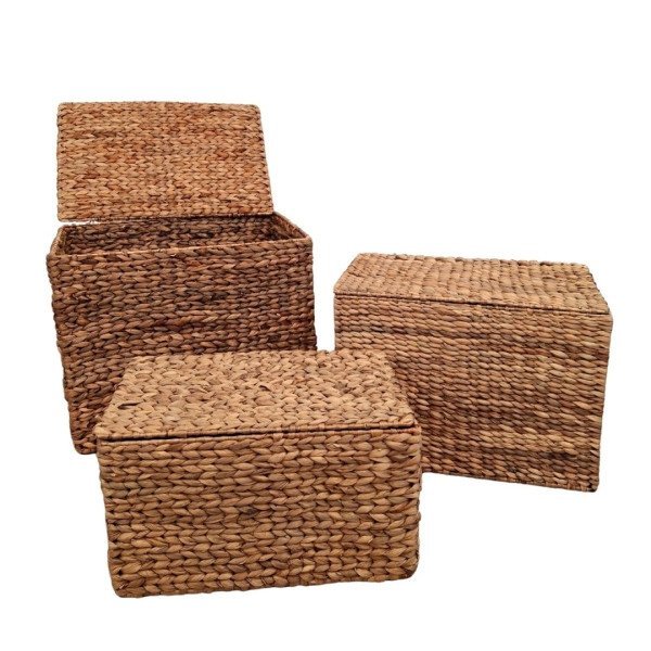 SET X3 BAULES SEAGRASS 43/47/50 CM