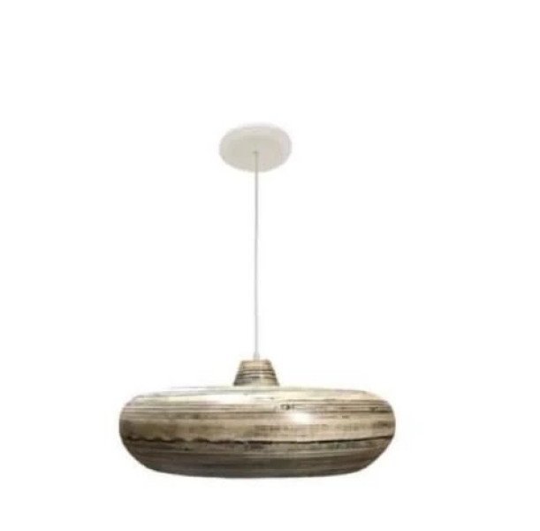 LAMPARA COLGANTE BAMBU D30X13H