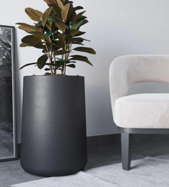 MACETA MISIONERA NEGRA 55 CM